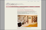 Screen der Startseite von Cabinetworks